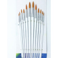 Round Woden Handle 12PCS Artist Brushes Sets